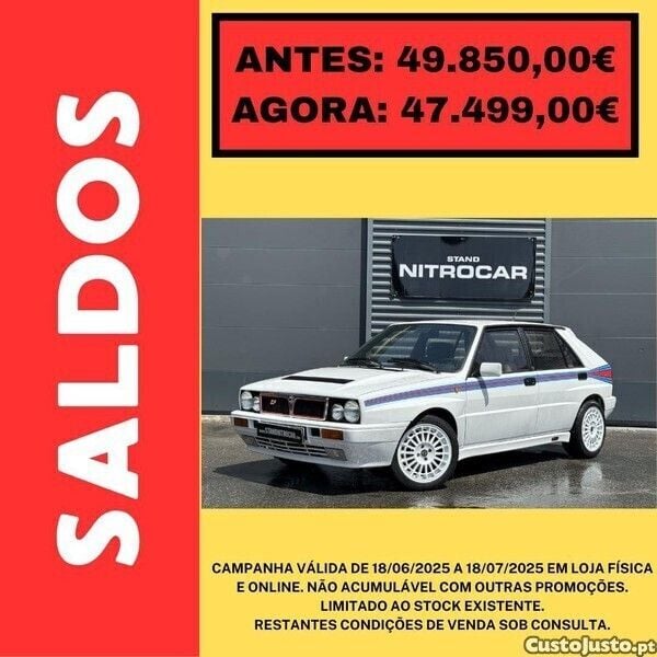 Branco Usado 1991 Lancia Delta | € 47.499 - Imagem 1/1