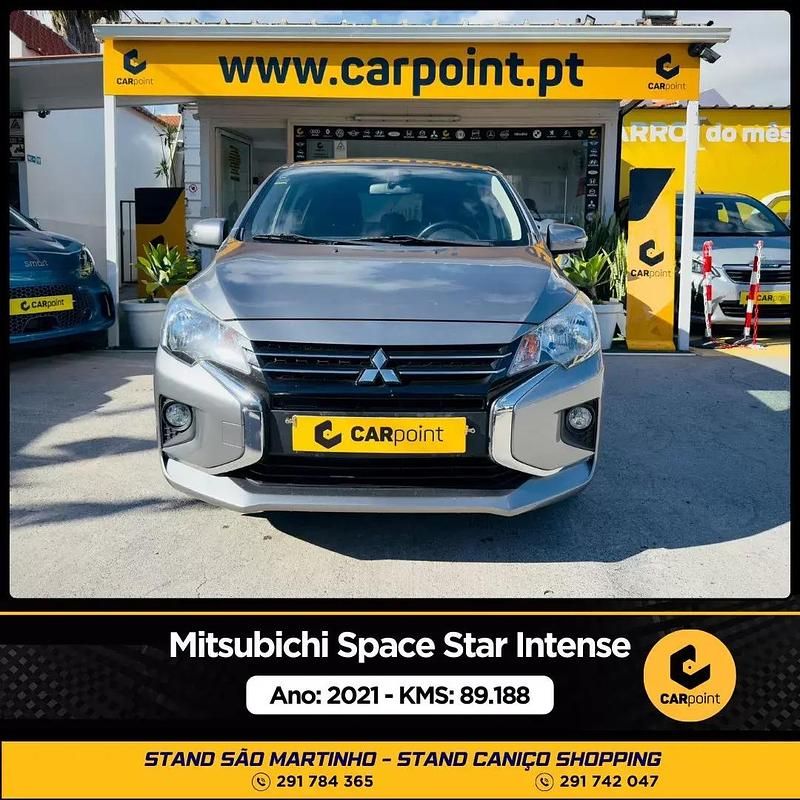 Cinzento Usado 2021 Mitsubishi Space Star Intense Citadino | € 12.900 (Preço elevado) - Imagem 1/4