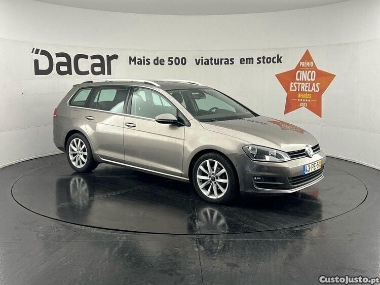 Usado VW Golf VII Highline 105 HP (77 kW) 2014 Cinza Carrinha