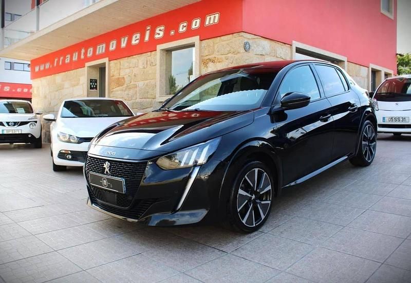 Preto Usado 2020 Peugeot e-208 GT-line Citadino | € 17.450 (Preço justo) - Imagem 1/4