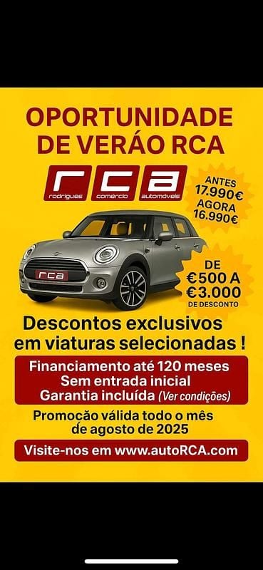 Cinzento Usado 2019 Mini Cooper Citadino | € 16.990 (Bom preço) - Imagem 1/4