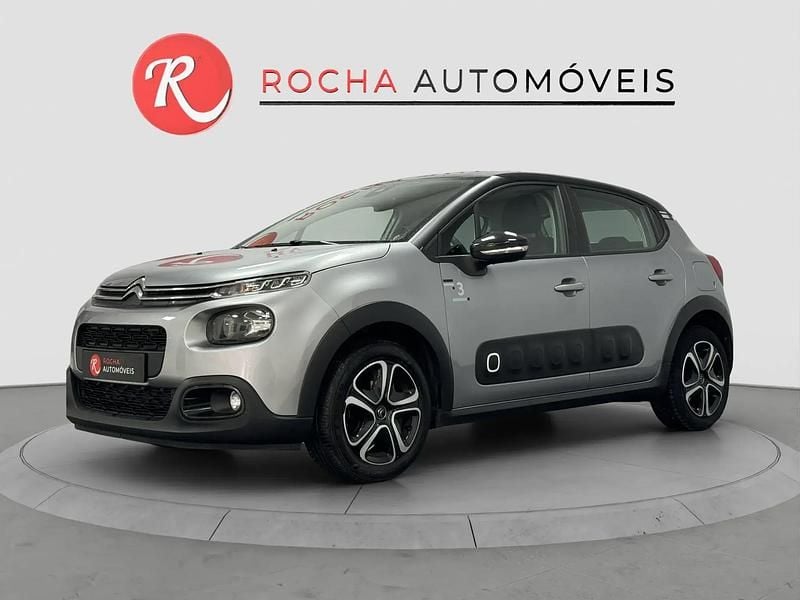 Cinza Usado 2019 Citroën C3 PureTech Citadino | € 11.499 (Preço justo) - Imagem 1/4