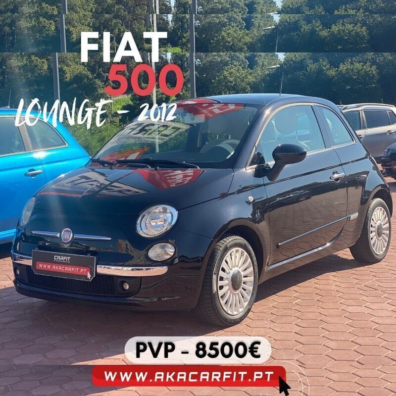 Preto Usado 2012 Fiat 500 Lounge Citadino | € 8.500 (Preço justo) - Imagem 1/4