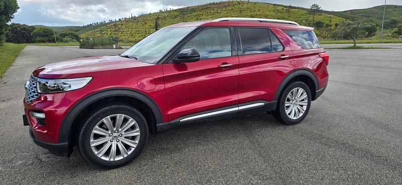 Vermelho Usado 2021 Ford Explorer SUV | € 49.500 - Imagem 1/4