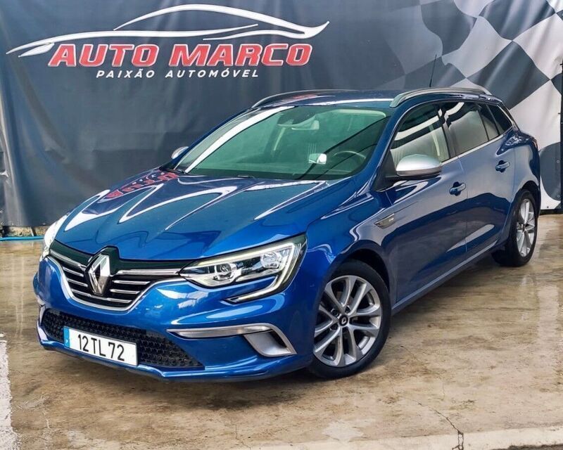 Azul Usado 2017 Renault Mégane GT Line GT-Line Carrinha | € 15.990 (Preço justo) - Imagem 1/4