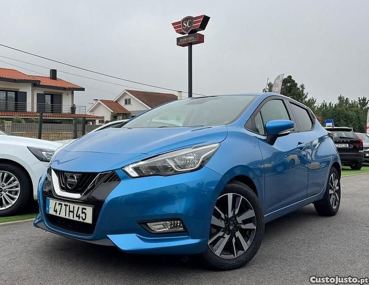 Azul Usado 2017 Nissan Micra N-Connecta Citadino | € 10.950 (Bom preço) - Imagem 1/1