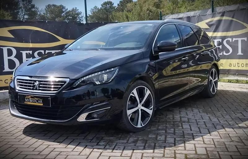 Preto Usado 2015 Peugeot 308 SW GT-line Carrinha | € 11.900 - Imagem 1/4