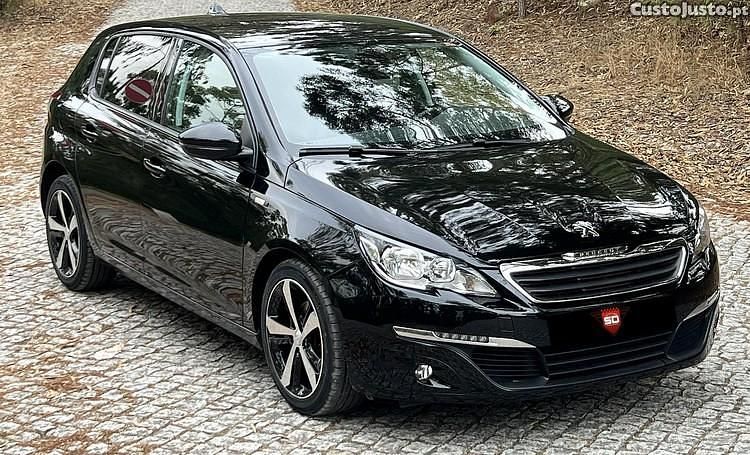 Preto Usado 2017 Peugeot 308 Style Citadino | € 14.250 (Preço justo) - Imagem 1/1