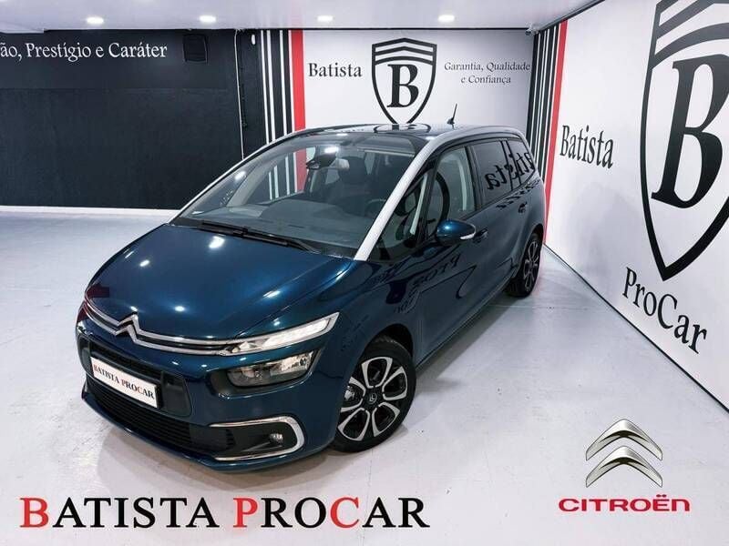 Azul Usado 2020 Citroën C4 Shine Monovolume | € 16.990 (Bom preço) - Imagem 1/4