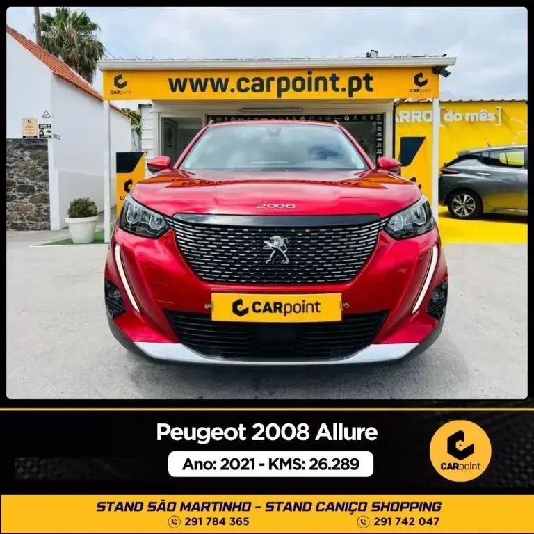 Vermelho Usado 2021 Peugeot 2008 Allure SUV | € 26.990 - Imagem 1/4