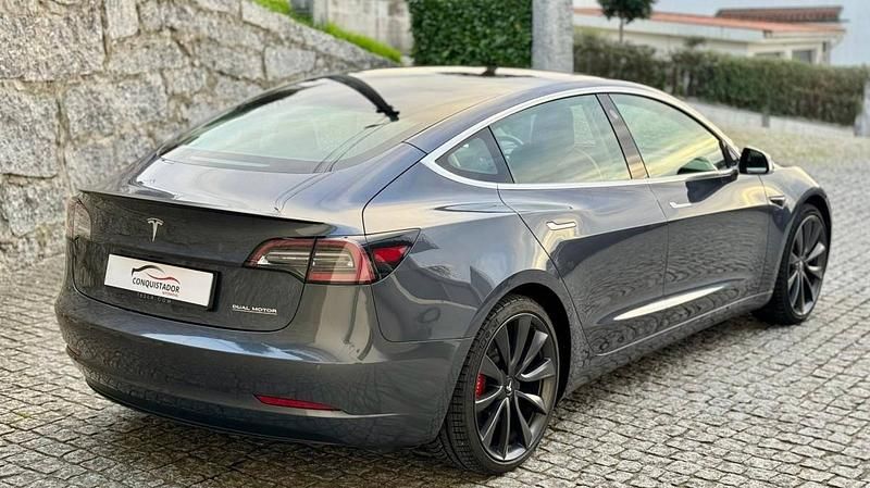 Usado Tesla Model 3 Performance 377 kW (513 HP) 2020 Cinzento Sedan