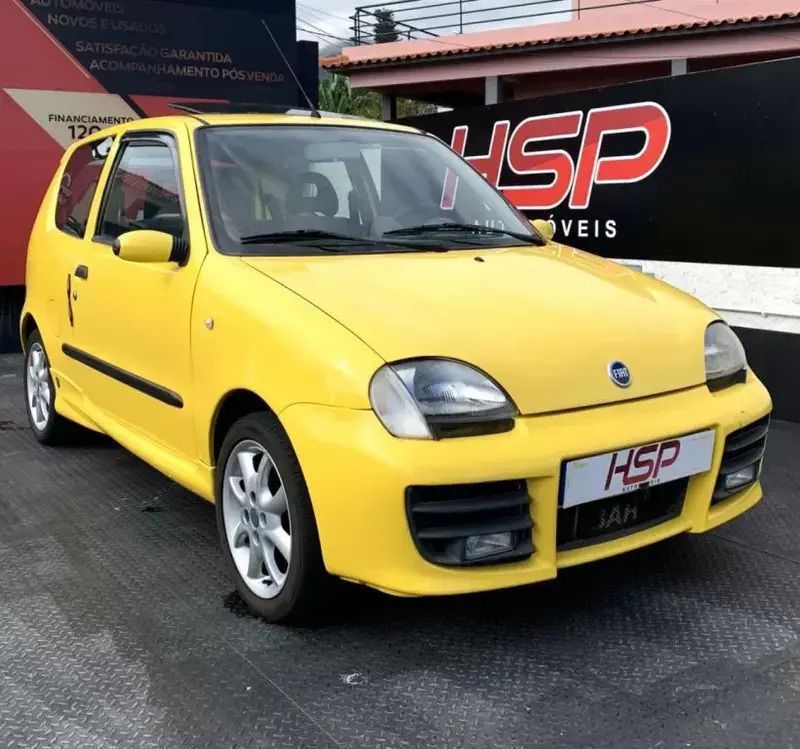 Amarelo Usado 2001 Fiat Seicento Sport Citadino | € 3.990 - Imagem 1/4