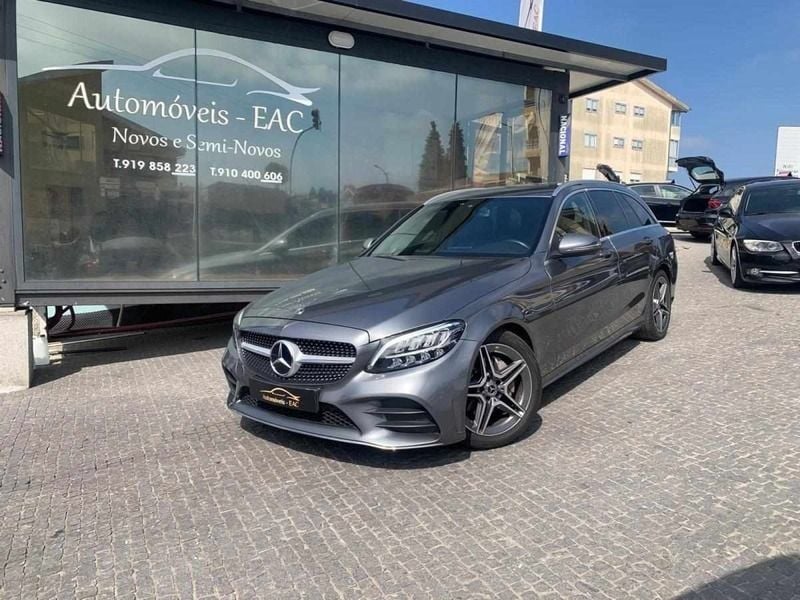 Cinza Usado 2019 Mercedes C220 AMG line Carrinha | € 34.900 (Preço elevado) - Imagem 1/4