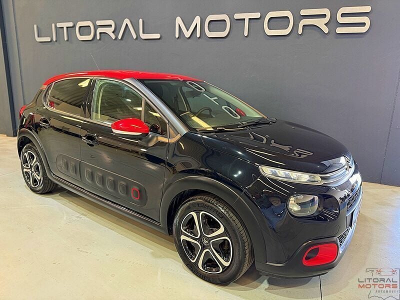 Preto Usado 2020 Citroën C3 PureTech Citadino | € 10.900 (Bom preço) - Imagem 1/3