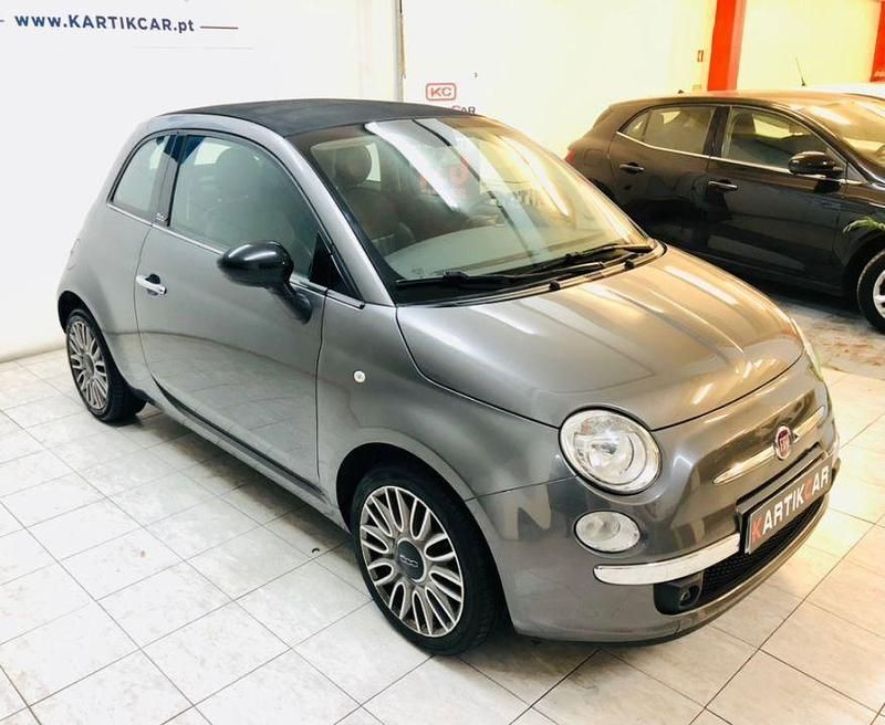 Cinza Usado 2015 Fiat 500C Lounge Cabrios | € 9.950 (Preço justo) - Imagem 1/4