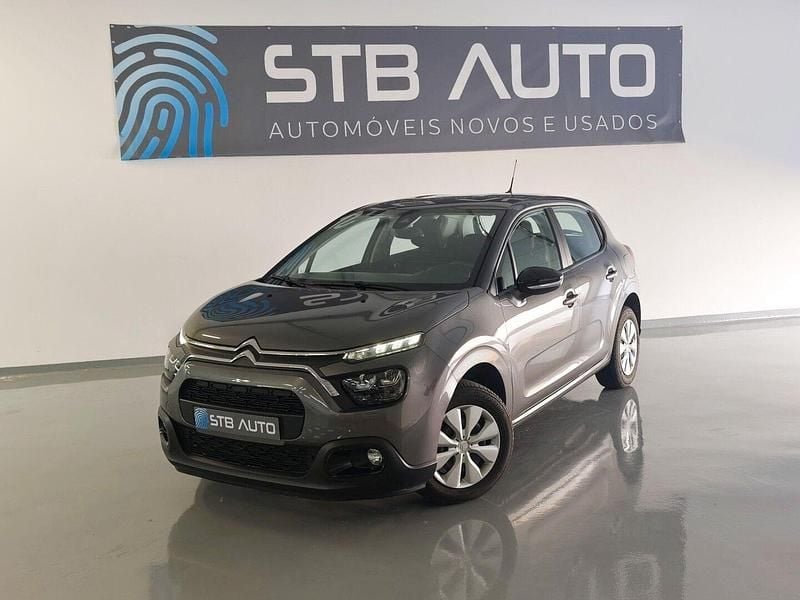 Cinza Usado 2021 Citroën C3 Feel Citadino | € 12.850 (Preço justo) - Imagem 1/4