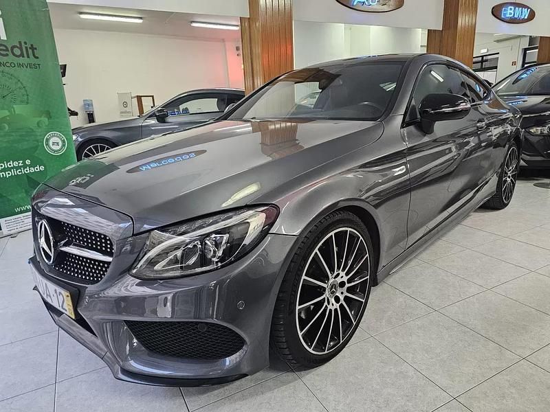 Usado Mercedes C220 AMG line 170 HP (125 kW) 2017 Castanho Coupé