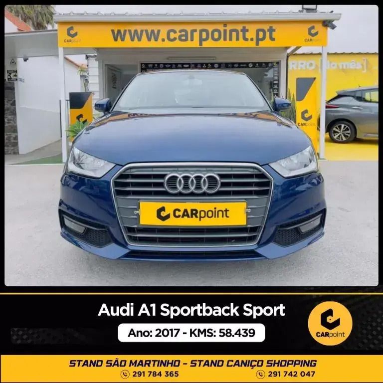Azul Usado 2017 Audi A1 Sportback Sport Citadino | € 17.900 (Preço justo) - Imagem 1/4