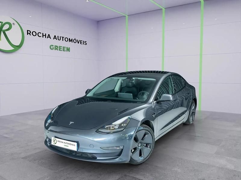 Cinza Usado 2022 Tesla Model 3 Long Range AWD Sedan | € 32.999 - Imagem 1/4