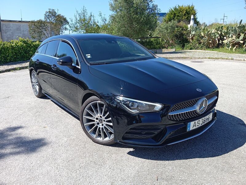 Preto Usado 2020 Mercedes CLA200 AMG line Carrinha | € 35.500 - Imagem 1/4