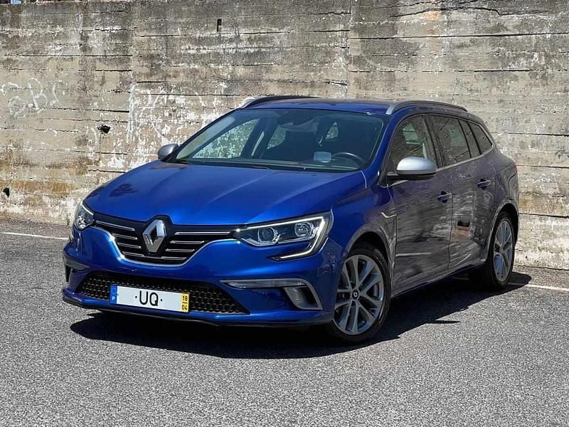Azul Usado 2018 Renault Mégane GrandTour Carrinha | € 17.000 (Preço justo) - Imagem 1/4