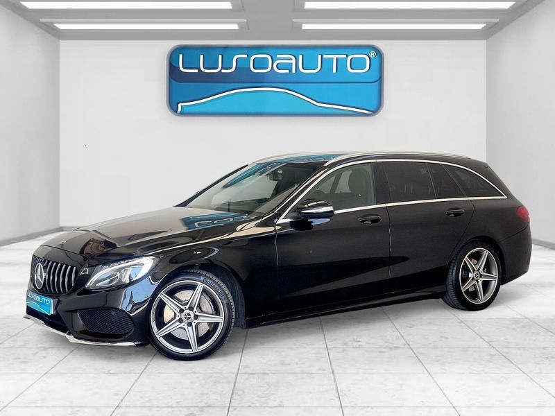 Preto Usado 2015 Mercedes C250 AMG line Carrinha | € 23.900 - Imagem 1/4