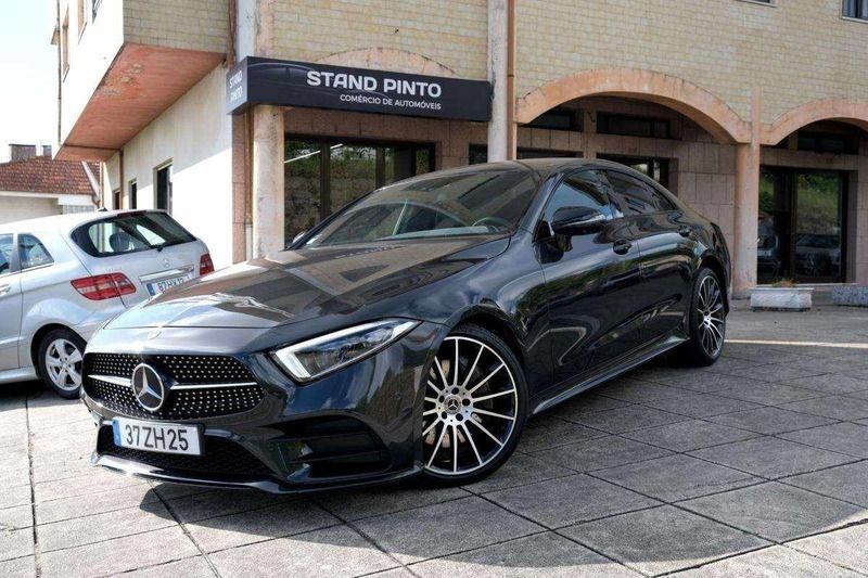 Cinza Usado 2019 Mercedes CLS300 AMG line Coupé | € 46.950 - Imagem 1/4