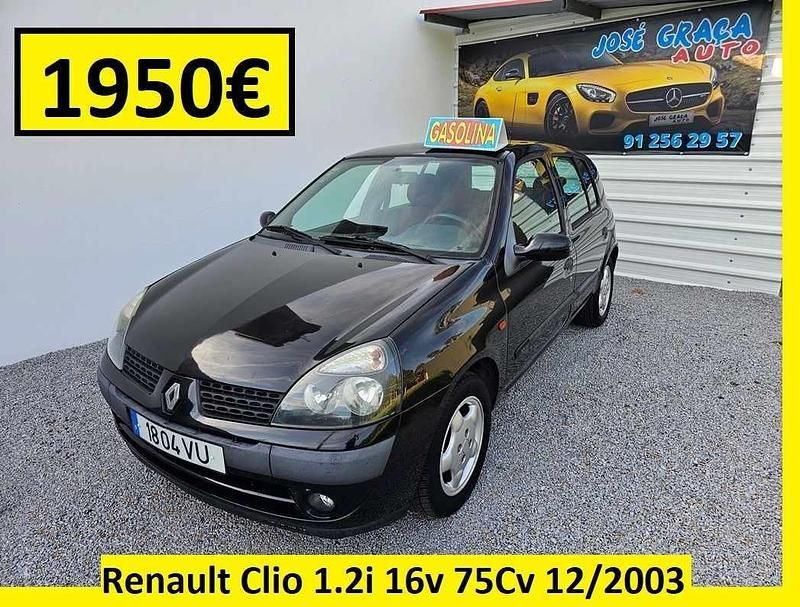 Preto Usado 2003 Renault Clio II | € 1.950 (Bom preço) - Imagem 1/4