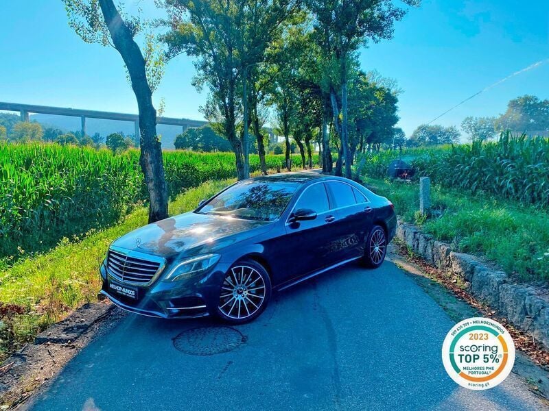 Azul Usado 2014 Mercedes S350 Sedan | € 58.500 - Imagem 1/4