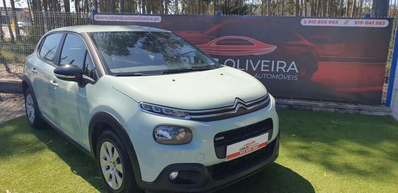 Verde Usado 2017 Citroën C3 Feel Citadino | € 10.750 (Preço justo) - Imagem 1/4