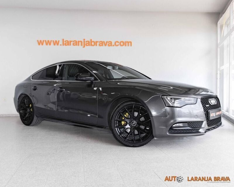 Cinzento Usado 2015 Audi A5 Sportback | € 19.400 (Bom preço) - Imagem 1/4