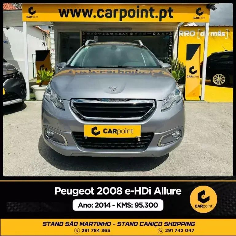 Cinzento Usado 2014 Peugeot 2008 Allure SUV | € 14.900 (Caro) - Imagem 1/4
