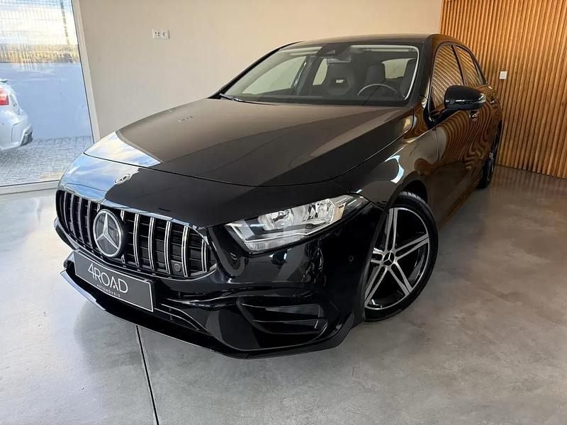 Usado Mercedes A160 AMG line 109 HP (80 kW) 2021 Preto Citadino