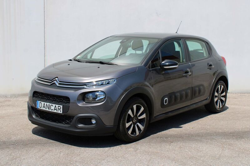 Cinza Usado 2019 Citroën C3 Feel Citadino | € 14.900 (Preço elevado) - Imagem 1/4