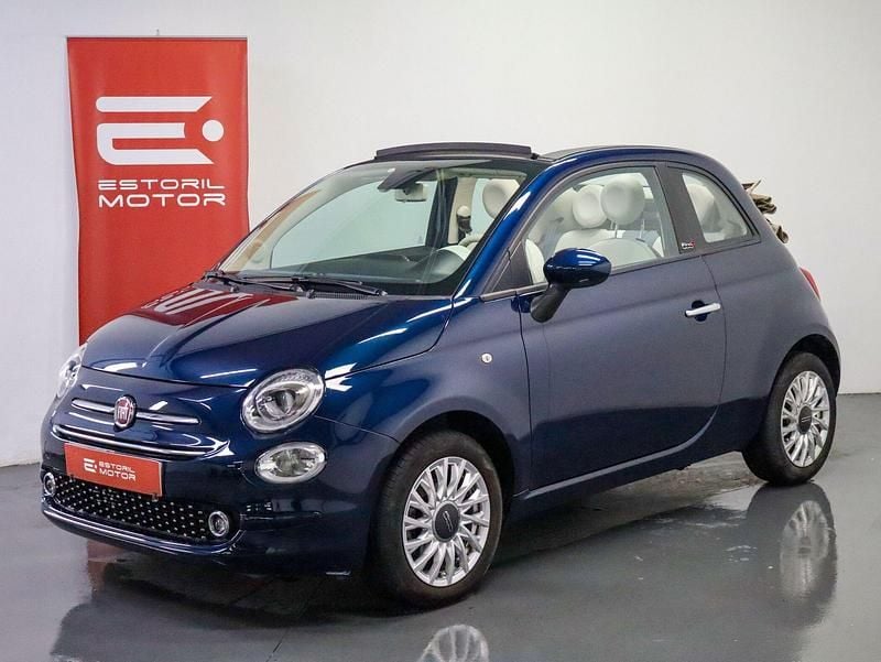 Azul Usado 2020 Fiat 500C Lounge Cabrios | € 15.900 (Preço justo) - Imagem 1/4