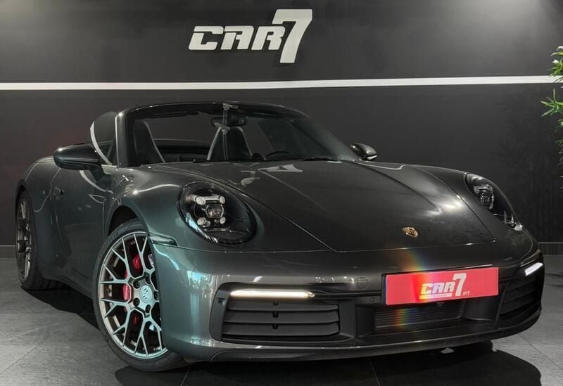 Cinzento Usado 2019 Porsche 911 Carrera 4S Cabriolet Cabrios | € 179.990 - Imagem 1/4