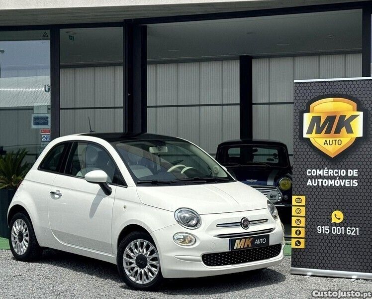 Branco Usado 2019 Fiat 500 Lounge Citadino | € 11.900 (Preço justo) - Imagem 1/1