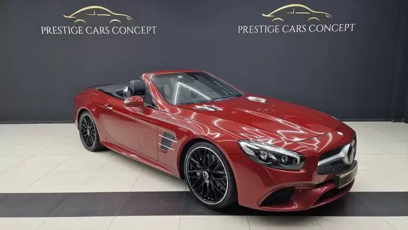 Vermelho Usado 2016 Mercedes SL400 Cabrios | € 75.950 - Imagem 1/4