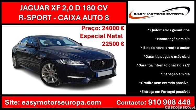 Azul Usado 2018 Jaguar XF R-Sport Sedan | € 22.500 (Bom preço) - Imagem 1/1