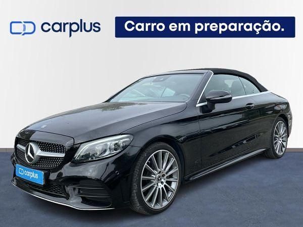 Preto Usado 2020 Mercedes C200 AMG line Cabrios | € 41.900 - Imagem 1/3