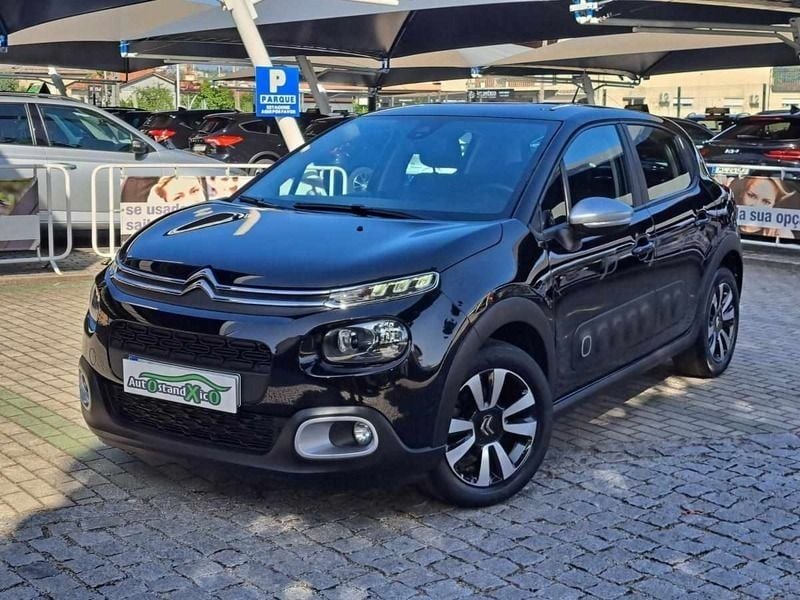 Preto Usado 2019 Citroën C3 Feel Citadino | € 12.990 (Preço justo) - Imagem 1/4