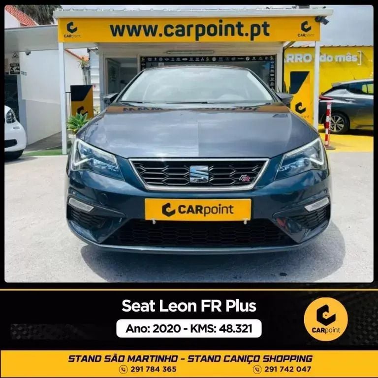 Cinzento Usado 2020 Seat Leon FR Citadino | € 19.900 (Caro) - Imagem 1/4