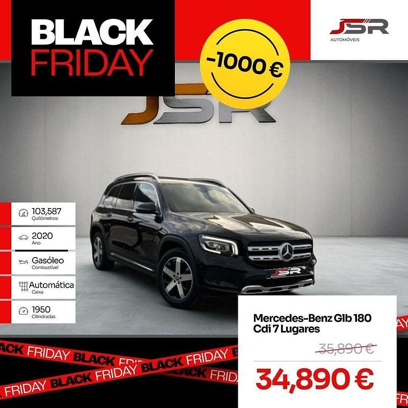 Preto Usado 2020 Mercedes GLB180 SUV | € 34.890 (Caro) - Imagem 1/4