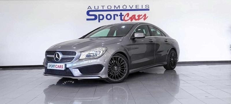 Cinza Usado 2015 Mercedes CLA180 AMG line Sedan | € 21.450 (Preço justo) - Imagem 1/4