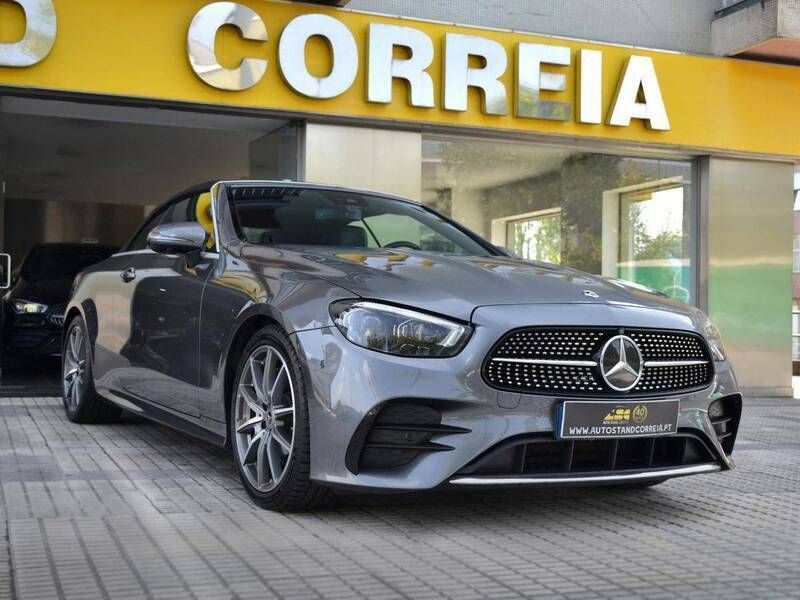 Cinzento Usado 2021 Mercedes E220 AMG line Cabrios | € 56.900 (Preço justo) - Imagem 1/4