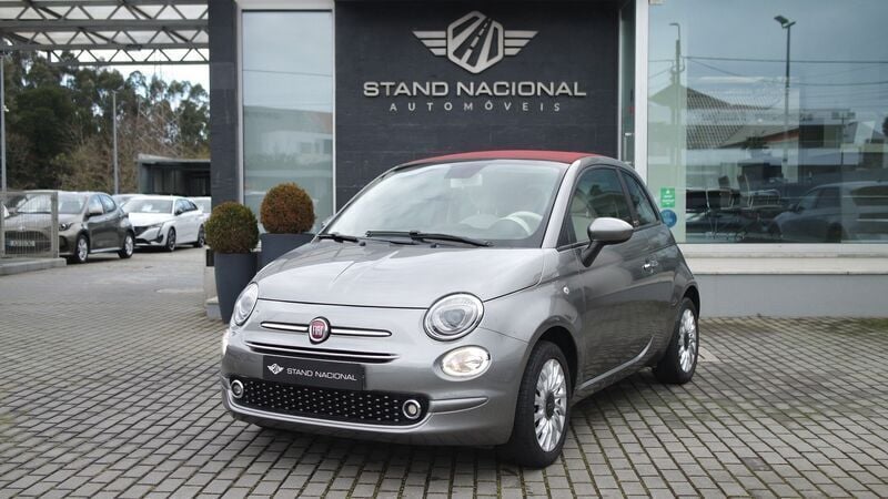 Cinza Usado 2020 Fiat 500C Lounge Cabrios | € 11.900 (Preço justo) - Imagem 1/4