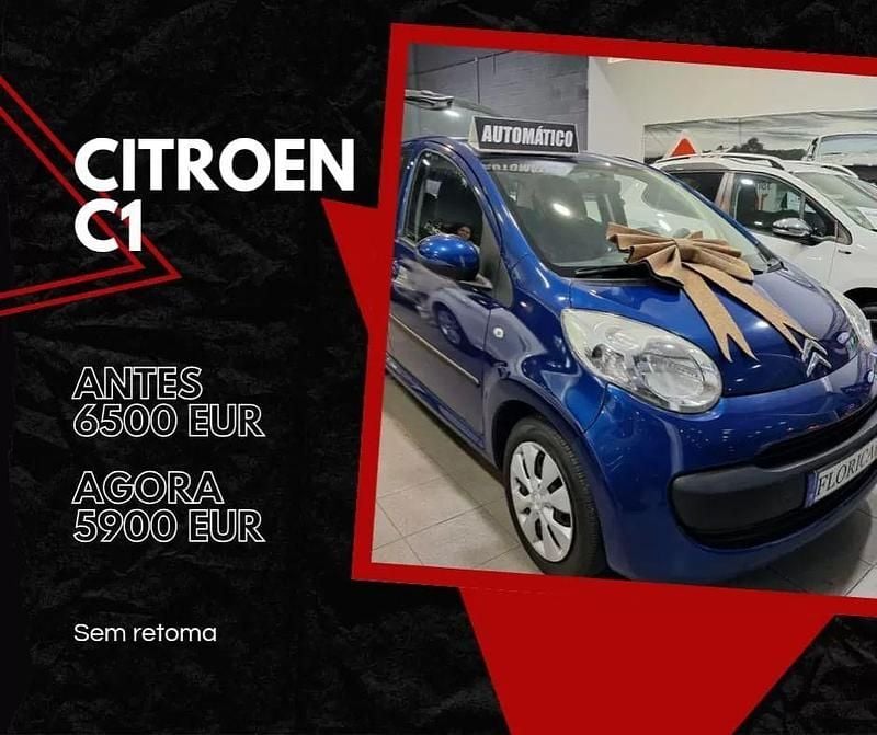 Azul Usado 2008 Citroën C1 Citadino | € 5.900 (Preço justo) - Imagem 1/4