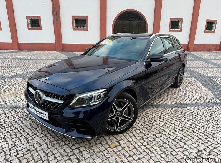 Azul Usado 2020 Mercedes C300e AMG line Carrinha | € 31.900 (Preço elevado) - Imagem 1/1