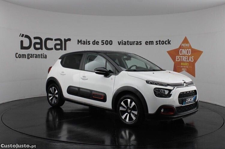 Branco Usado 2021 Citroën C3 Feel Citadino | € 10.899 (Bom preço) - Imagem 1/1