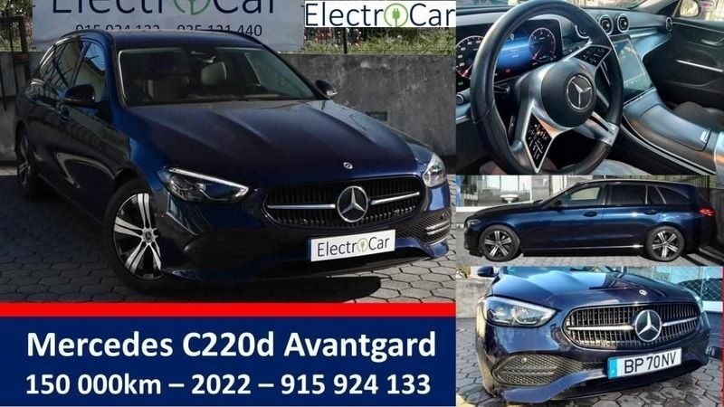 Azul Usado 2022 Mercedes C220 Carrinha | € 37.500 (Bom preço) - Imagem 1/4